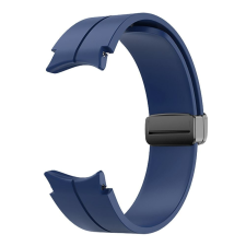 CELLECT Samsung Watch 4/5 mágneses szilikon óraszíj 20mm sötétkék (CEL-STRAPWATCH4MADBL) okosóra kellék