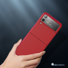CELLECT Samsung Z Flip 4 Gumírozott PC hátlap, Piros