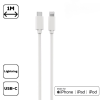 CELLECT USB-C  - Lightning adat- és töltőkábel 1m fehér (MDCU-IPHMFI1-TYPEC-W) (MDCU-IPHMFI1-TYPEC-W)