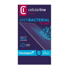 CELLULARLINE ANTIBIOM képernyővédő üveg (antibakteriális, ultravékony, 9H) FEKETE [Apple iPhone SE 3 (2022)] mobiltelefon kellék