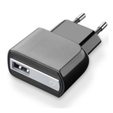 CELLULARLINE hálózati töltő USB aljzat (5V / 2000 mA, 10W, gyorstöltés támogatás) FEKETE | ACHUSB2AK mobiltelefon kellék