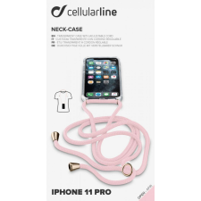 CELLULARLINE Transparent back cover Neck-Case with pink drawstring for Apple iPhone 11 Pro tok és táska