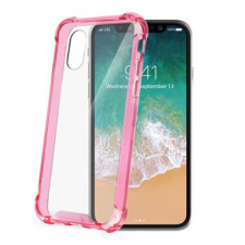 CELLY CELLY-ARMOR900PK Apple iPhone X színes keretű szilikon hátlap - Pink tok és táska