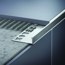 Celox OX 12 mm fém lépcsőszegély ezüst alumínium 2500 mm Lépcső élvédő sarokprofil építőanyag