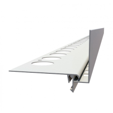Celox OX RT30 Magas teraszszegély szürke 30-70 mm magas WPC és térkő vízvető profil erkély balkon terasz 1 szál 2,5 m teraszszegő függőfolyosó élzáró élvédő, sín, szegélyelem