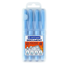 Centropen 2631/4 Dokumentum marker szett, tokban filctoll, marker