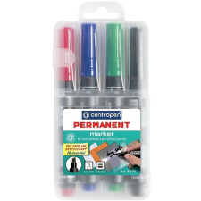 Centropen 8516/4 Tartós marker, kiszáradásmentes, tokban filctoll, marker