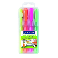 Centropen 8722/4 Szövegkiemelő szett tokban filctoll, marker