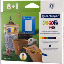 Centropen Decor Pen 2738, 8 + 1 db a csomagban (8595013631690) filctoll, marker