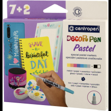 Centropen Decor toll 2738 pasztell 8+1 db (8595013646540) filctoll, marker