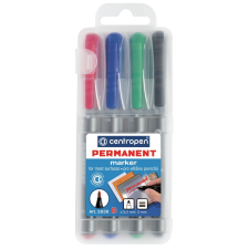 Centropen Permanent marker készlet, 2mm, B Centropen 2836, 4 klf. szín filctoll, marker