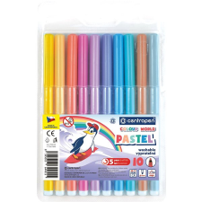 Centropen RED 7550 Marker, pasztellszínek, 10 db filctoll, marker