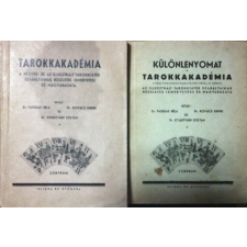 Centrum Kiadóvállalat Tarokkakadémia + Különlenyomat a tarokkakadémia című tarokkszabálykönyvből (I-II. könyv) antikvárium - használt könyv