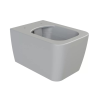 CeraStyle Hera MATT SZÜRKE - Porcelán fali wc csésze - Perem nélküli - Rejtett szerelésű - Mély öblítés