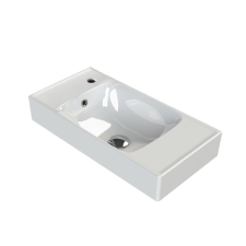 CeraStyle SHARP porcelán mosdókagyló 60 cm - 60 x 30 cm - BAL CSAPLYUKAS szaniter