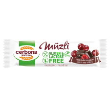 Cerbona Big glutén-és laktózmentes csokoládés-meggyes müzliszelet 35 g reform élelmiszer