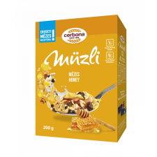 Cerbona Cerbona müzli mézes 200 g reform élelmiszer
