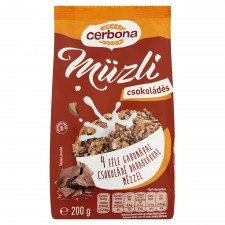 Cerbona Csokoládés Müzli 200 G 200 g alapvető élelmiszer