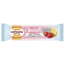 Cerbona Élelmiszergyártó Zrt. Cerbona epres-citromos müzliszelet - 20g reform élelmiszer