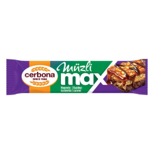 Cerbona Élelmiszergyártó Zrt. Müzliszelet CERBONA MAX mogyorós - karamella 30g reform élelmiszer