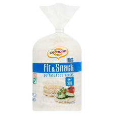 Cerbona Fit & Snack puffasztott rizsszelet sós 90 g előétel és snack