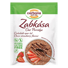 Cerbona Gluténmentes zabkása csoki-eper hozzáadott cukor nélkül 50g reform élelmiszer