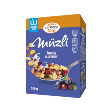 Cerbona Kft. Cerbona dob.müzli 200g Áfonyás csokoládé és édesség
