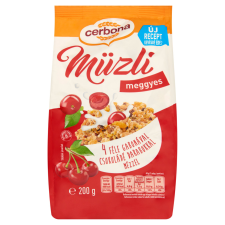  Cerbona müzli meggyes 200g reform élelmiszer