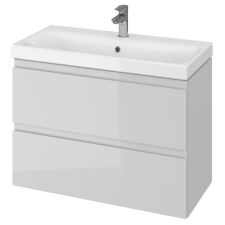 Cersanit Moduo szekrény 79.5x37.5x57 cm Függesztett, mosdó alatti szürke S929-001 fürdőszoba bútor