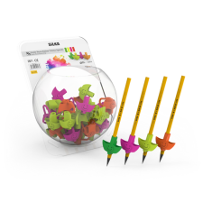  Ceruza markolat, fogássegítő, szilikon, smile, 72 db/display, Silka ceruza