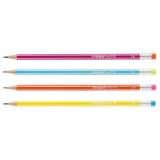 Ceruza radírral, 2B, hatszögletű, STABILO Pencil 160, SÁRGA TEST (2160/05-2B) ceruza