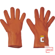 CERV FLAMINGO kesztyű PVC - hosszú narancssár