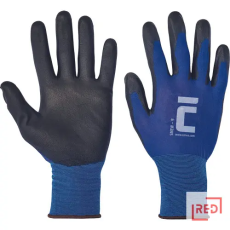 CERV SMEW fekete kesztyű nyl-18G/PU tenyér