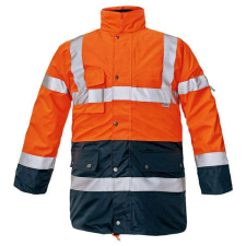 Cerva BIROAD kabát (narancs*, XL) láthatósági ruházat