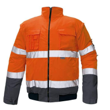Cerva Clovelly Pilot Láthatósági Téli Dzseki HV Narancssárga/Sötétkék - L láthatósági ruházat
