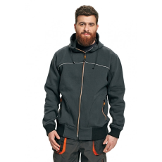 Cerva EMERTON NEW kapucnis pulóver fekete 3XL