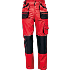 Cerva FF Carl Be-01-003 Munkásnadrág Piros/Fekete - 58