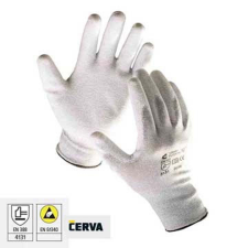 Cerva FLICKER ESD mártott PU kesztyű védőkesztyű