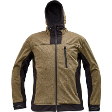 Cerva HUYER SOFTSHELL kabát (barna/fekete, M)