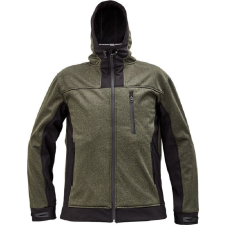 Cerva HUYER SOFTSHELL kabát (olajzöld, M) munkaruha