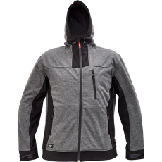 Cerva HUYER SOFTSHELL kabát (sötétszürke/fekete, M)