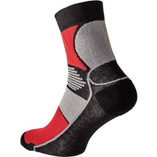 Cerva Knoxfield Basic Munkás Zokni Fekete/Piros - 41-42 munkaruha
