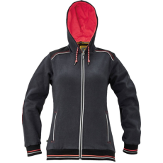 Cerva Knoxfield Lady kapucnis pulóver szürke-piros színben