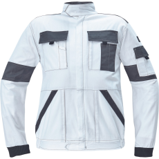 Cerva Max Summer Pamut Munka Kabát Fehér/Szürke - 48