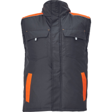 Cerva Max Vivo Munkás Mellény Fekete/Narancssárga - 3XL