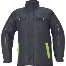 Cerva Max Vivo Téli Munkáskabát Fekete/Sárga - XXL munkaruha