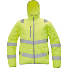 Cerva Montrose jólláthatósági munkavédelmi dzseki sárga színben