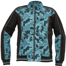 Cerva Neurum Terepmintás Munkáskabát petrol kék - 48 munkaruha