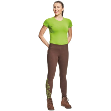 Cerva Női leggings YOWIE NEW - Barna / zöld - S női póló