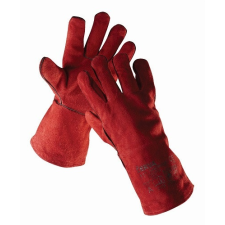 Cerva SANDPIPER RED 35 cm hosszú, hasított marhabőr munkavédelmi kesztyű pamut béléssel és fedett varratokkal védőkesztyű